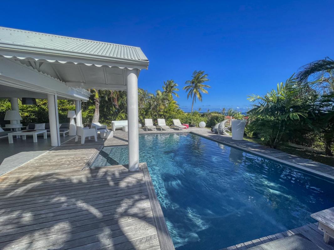 41.Location villa piscine Saint François Guadeloupe_Ensemble vue mer